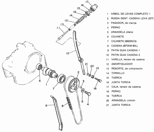 arbol de levas yamaha sr 250