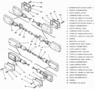 Despiece de los intermitentes de la Yamaha SR