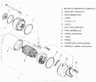 Despiece del motor de arranque